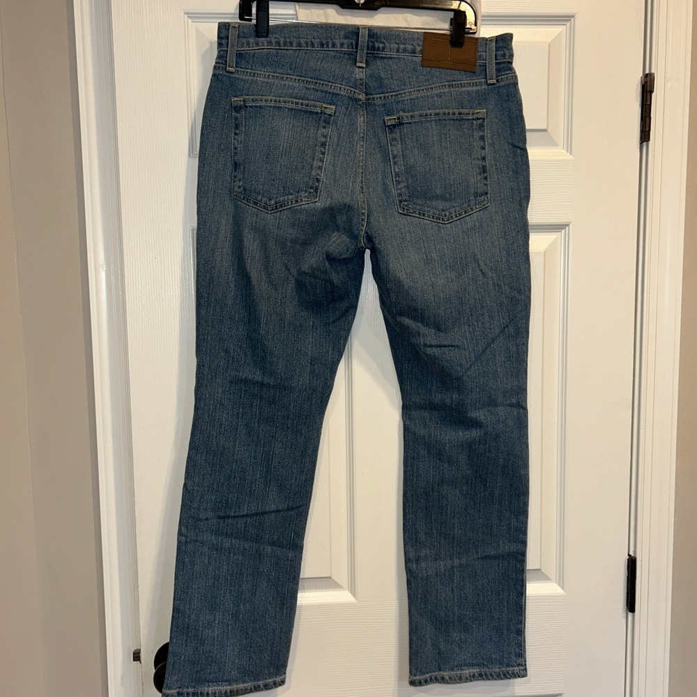Genuine Tommy Hilfiger Jeans Men's 32x30 Blue Faded Wash Straight Stretch Jeans